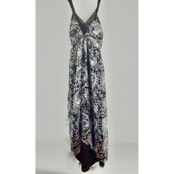 Spenser Jeremy Dress 8 Paisley Silk Slip Maxi Romantic Boho Indie Festival $118 - Picture 1 of 10